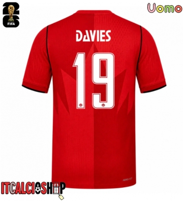 Canada Alphonso Davies #19 Prima Maglia Mondiali 2026 Manica Corta